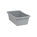 Quantum Storage K-TUB2516-8GY-1 Plastic Nesting Tote, 25-1/8" x 16" x 8-1/2", Gray