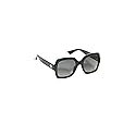 Gucci Women's Oversized Square Sunglasses, Black/Black/Grey, 54/22/140