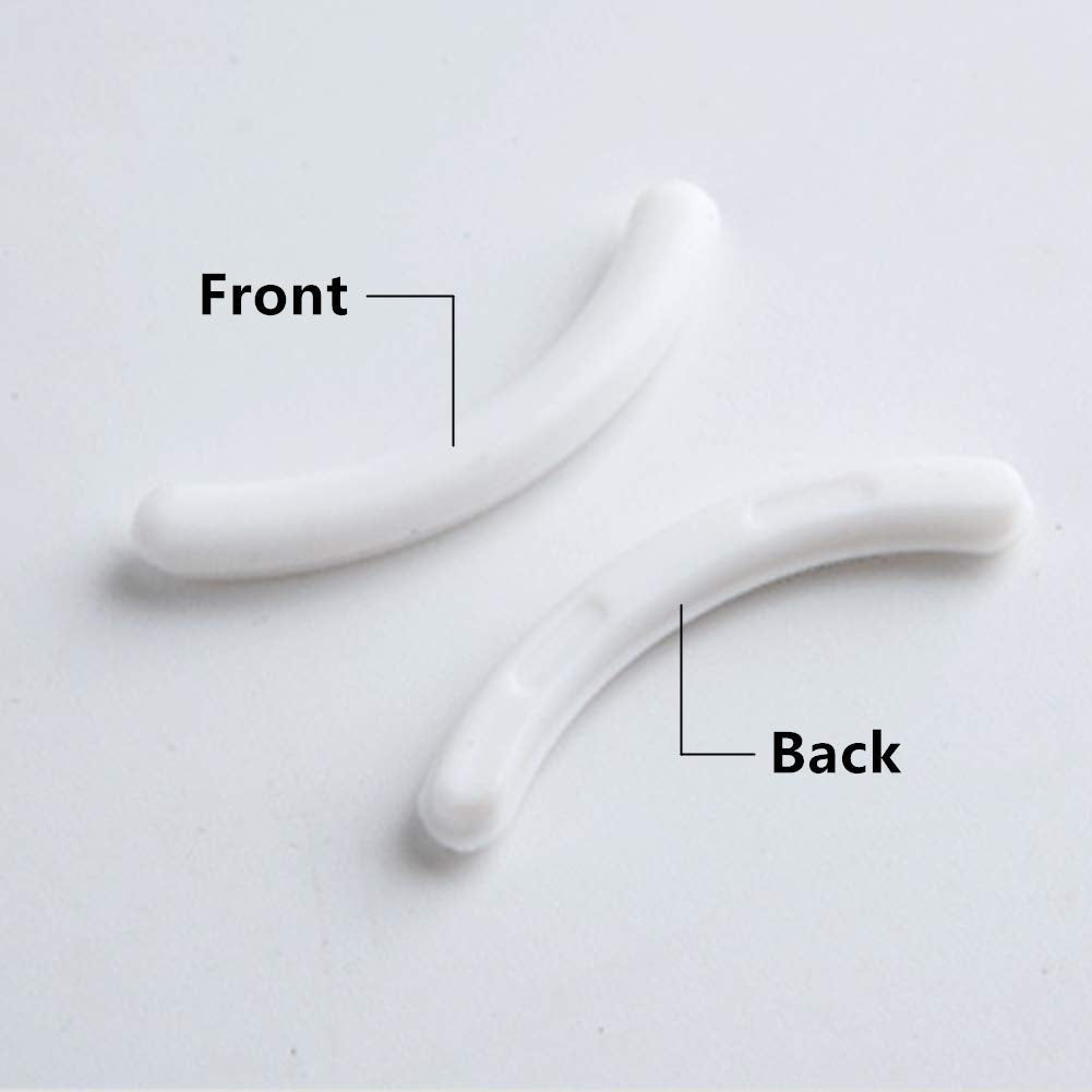 24 Pcs Curler Refill Eyelash Curler Refill Pads Silicone Rubber Soft Curler Replacement Refills Pads for Universal Eyelash Curler (White)