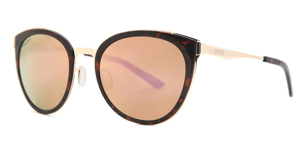 Smith Somerset Lifestyle Sunglasses - Tortoise Rose Frame | ChromaPop Polarized Rose Gold Mirror Lens
