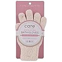 CleanLogic Exfoliating Bath and Shower Gloves, Certified Organic, 1 Pair