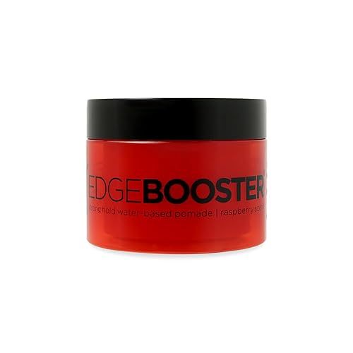 Style Factor Edge Booster Strong Hold Water-Based Pomade 3.38oz-Raspberry Scent