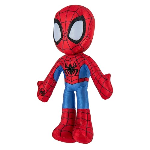 Marvel Spidey and His Amazing Friends Web Flash Spidey Plush - 9-Inch Plush with Light Up Signal - Toys Featuring Your Friendly Neighborhood Spideys