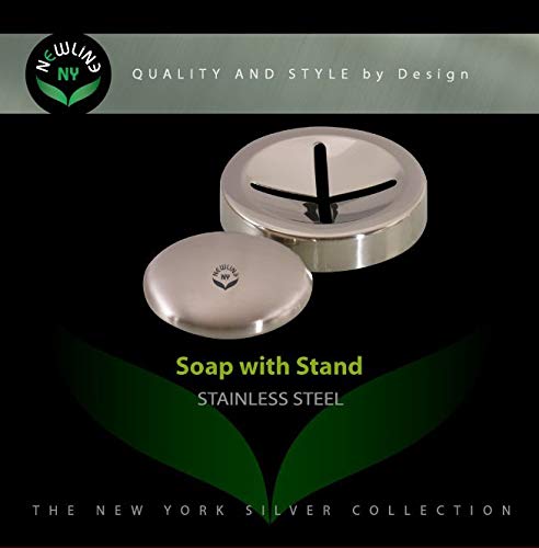 NEWLINE NY Stainless Steel Smell Remover Soap with Stand