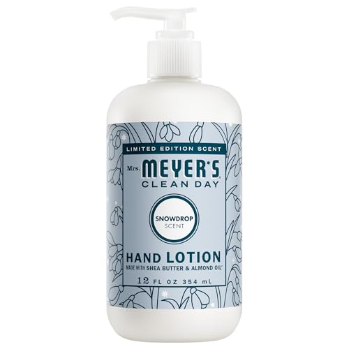 MRS. MEYER'S CLEAN DAY Hand Lotion, Snowdrop Scent, 12 Ounce Bottle