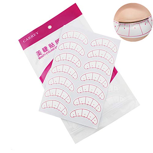 140 Pcs Paper Patches 3D Eyelash Under Eye Pads Patch Lash False Eyelash Extension Paper Patches Eye Tips Sticker Wraps Make Up Tools beauty eyelash
