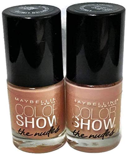 Maybelline Color Show Limited Edition The Nudes Nail Polish, 753 Bare Beige (2 Pack) Beauty & Personal Care MAYBELLINE