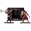 McFarlane Toys - Diablo IV Rend Barbarian and Blood Necromancer 2pk Gold Label 1:12 Scale Posed Figures, Gold Label, Amazon Exclusive