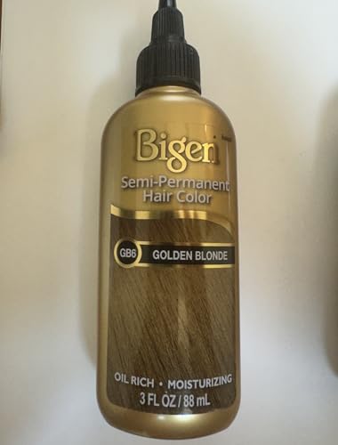 Bigen Semi-Permanent Haircolor #Gb6 Golden Blonde 3 Ounce (88ml) (3 Pack)