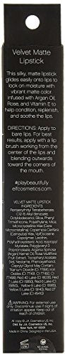 e.l.f. Velvet Matte Lipstick, Bold Berry, 0.14 Ounce