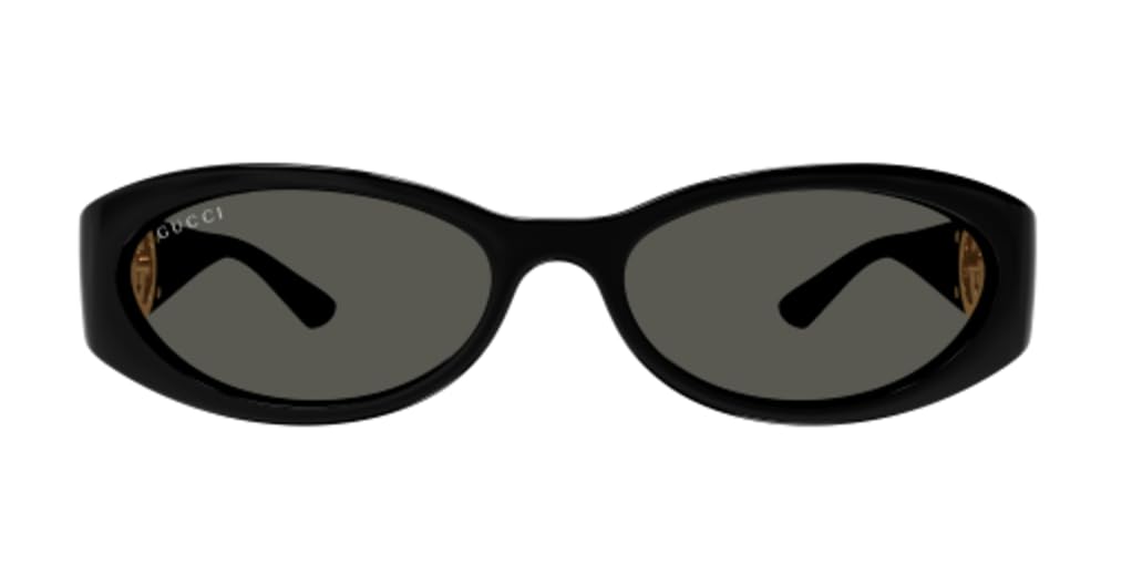 Gucci Women's Hailey Sunglasses, Black-Black-Grey, One Size