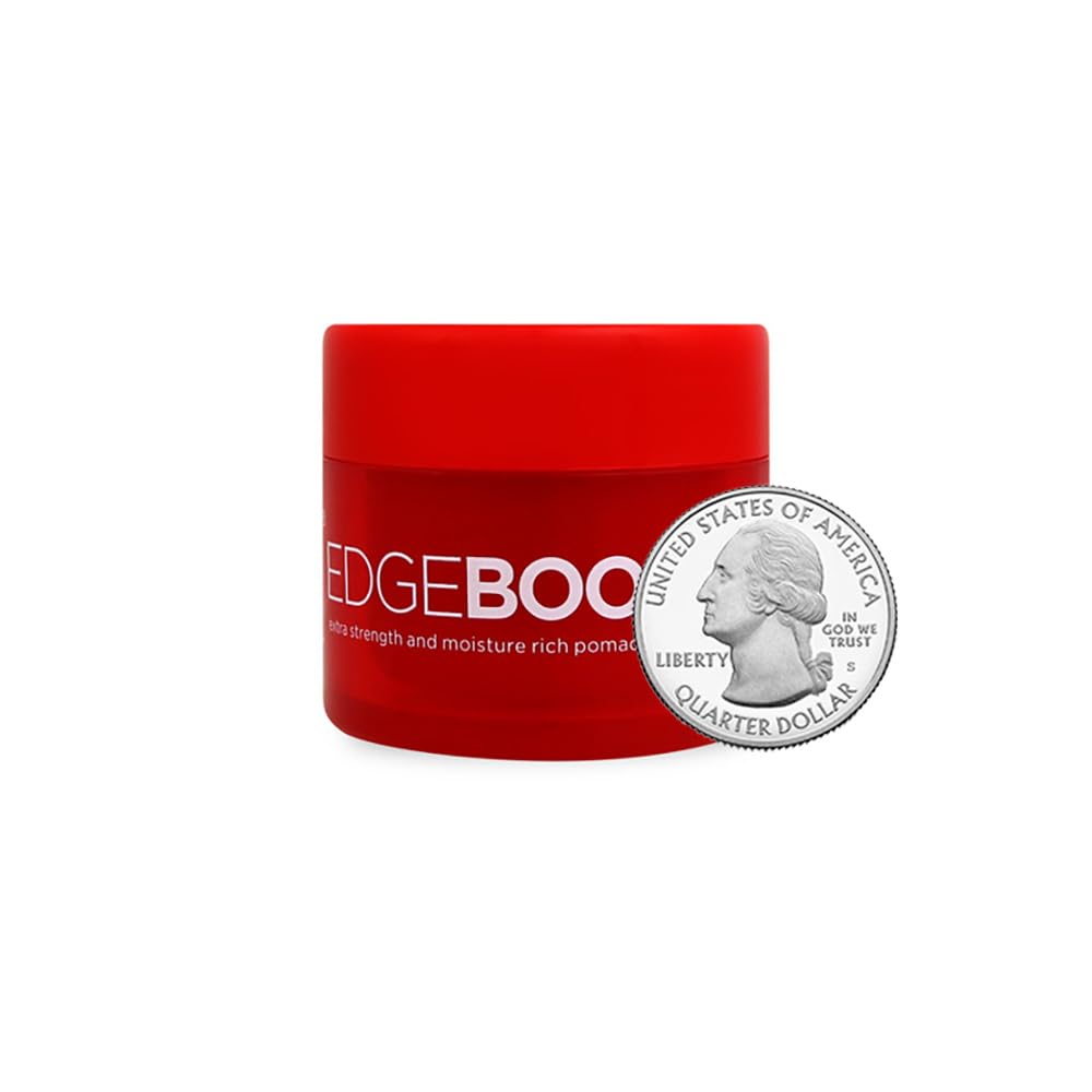 Style Factor Edge Booster Extra Strength and Moisture Rich Pomade 0.85oz Mini Travel Size (0.85oz, Pack of 1, Ruby)