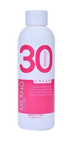 Milano Care Hydrogen Peroxide Developer - Professional Salon Bleaching Cream for Hair Coloring and Consistent Color, Volume 30 Creme, 5.03 fl oz/150