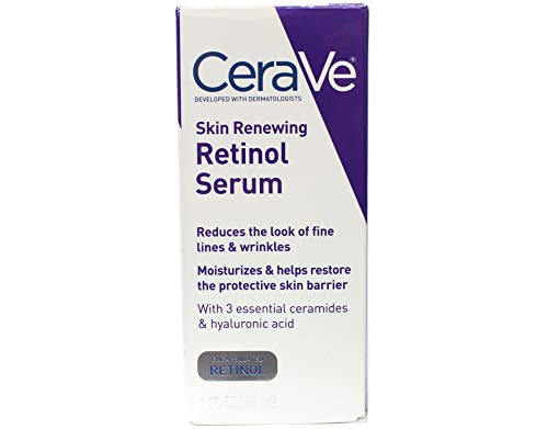 CeraVe Anti Aging Retinol Serum | Cream Serum for Smoothing Fine Lines and Skin Brightening | With Retinol, Hyaluronic Acid, Niacinamide,