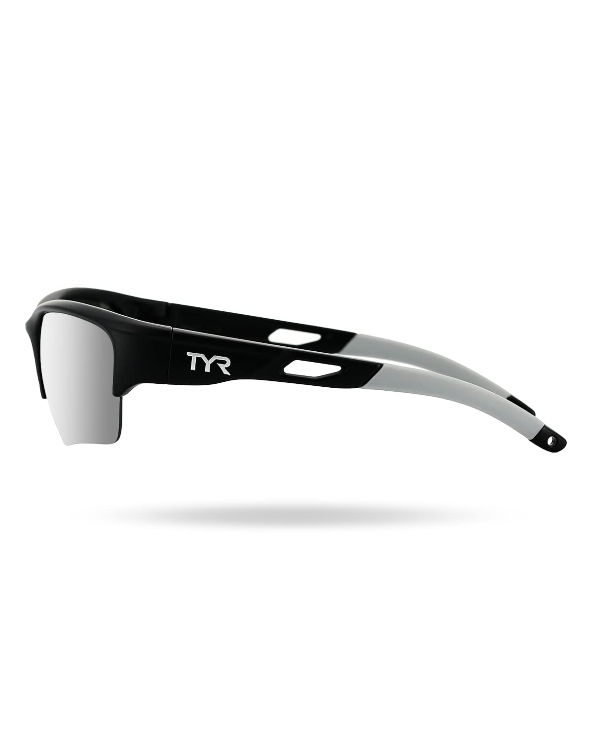 TYR Vatcher Performance Sunglasses, Silver/Black, One Size