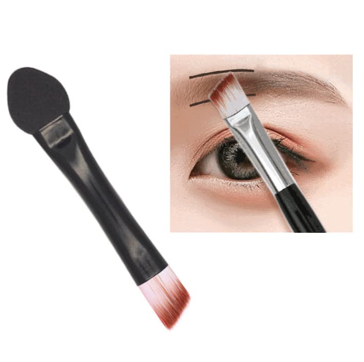 Duehut HLLMX 20 PCS Double Sided Eye Shadow Sponge Applicator Makeup Brushes Travel Eyeshadow Applicator Makeup Tool (Black)
