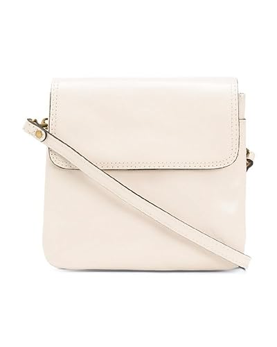 Patricia Nash Leather Balluri Flap Multi-pock Crossbody Handbag (Chalk White)