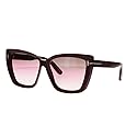 Sunglasses Tom Ford FT 0920 Scarlet- 02 69F Shiny Burgundy/Gradient Brown, Pin
