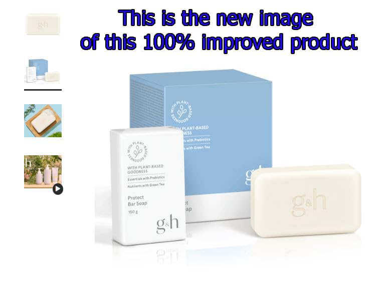 2 Pack Set G&H Protect Bar Soap Sulfate Free 5.29oz Each Clean-Scented