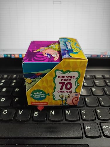 SHASHIBO SpongeBob SquarePants Shape Shifting Box – STEM Magnetic Fidget Cube, Transforms into 70+ Shapes, Mobile App Compatible (Beach Buddies)