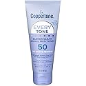 Coppertone Every Tone Sunscreen Lotion SPF 50, Lightweight, Rubs on Clear Sunscreen for All Skin Tones, Formulated with Nourishing Vitamin E, 7 Fl Oz