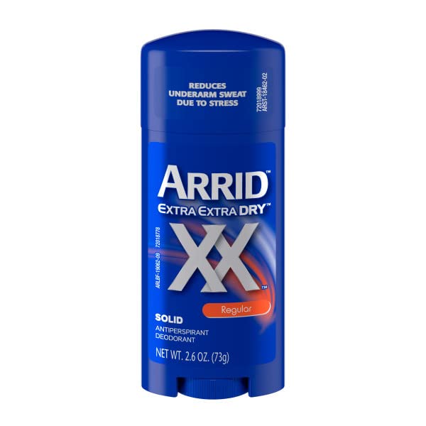 Arrid XX Extra Extra Dry Solid Antiperspirant Deodorant, Regular, 2.6 oz. (Pack of 2) Beauty and Personal Care Arrid