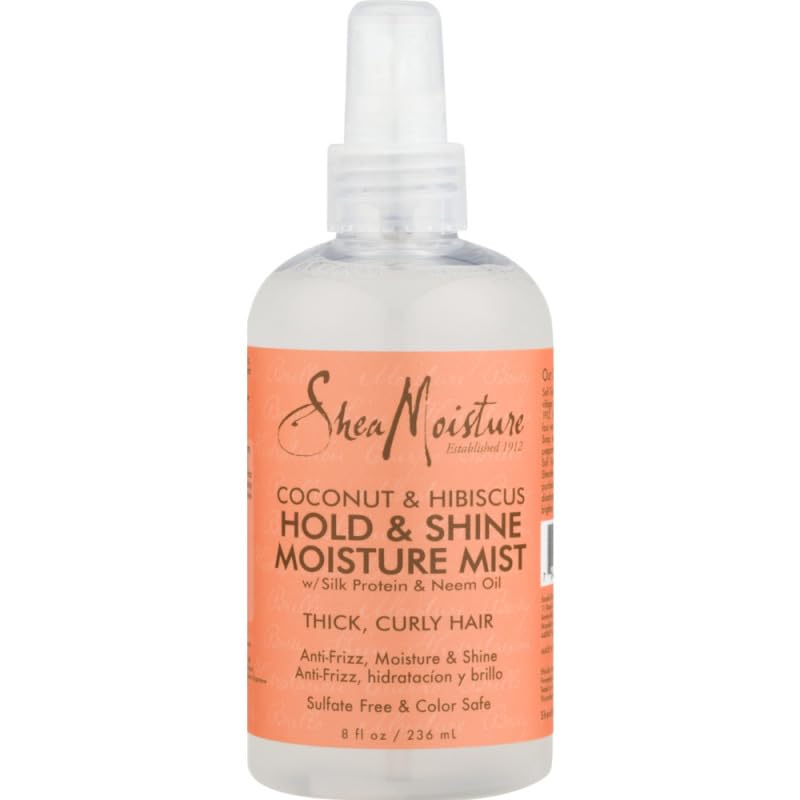 Shea Moisture Coconut & Hibiscus Hold & Shine Moisture Mist, 8 Ounce