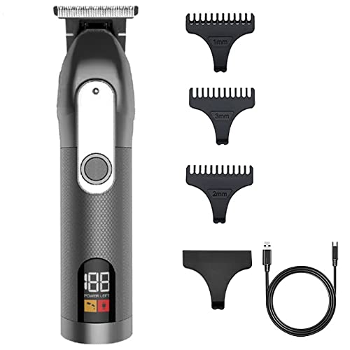 GLESVOWIO Hair Clippers for Men Rechargeable Electric Clipper Cutting Machine Beard Trimmer Cordless(Km1760 Black) Beauty and Personal Care GLESVOWIO