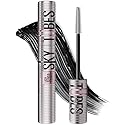 Maybelline Lash Sensational Sky Tubes Tubing Mascara, Extension-Like Lengthening Mascara, 24HR Eye Makeup with Shea Butter & Castor Oil, Very Black, 1