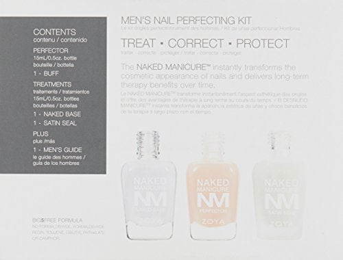 ZOYA Men's Starter Manicure Kit, 0.5 Fl Oz (Pack of 3)