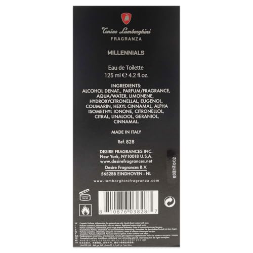 Tonino Lamborghini Millennials EDT Spray Men 4.2 oz