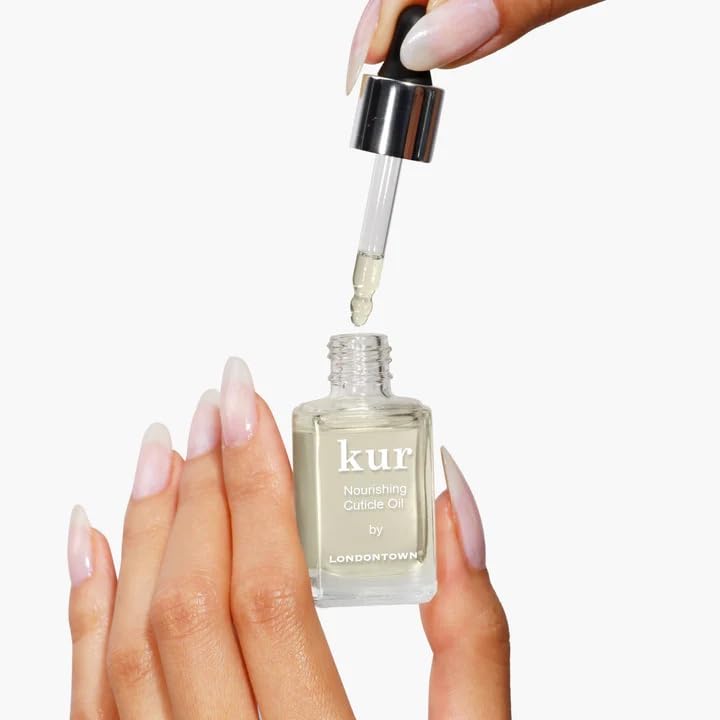 LONDONTOWN Nourishing Cuticle Oil - Moisturizing Nail Care for Growth and Strength for Dry Damaged Cuticles, Vegan & Cruelty Free - .40fl oz