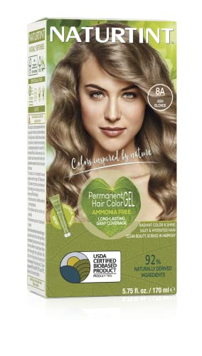 Naturtint Permanent Hair Color 8A Ash Blonde - 5.98 fl oz