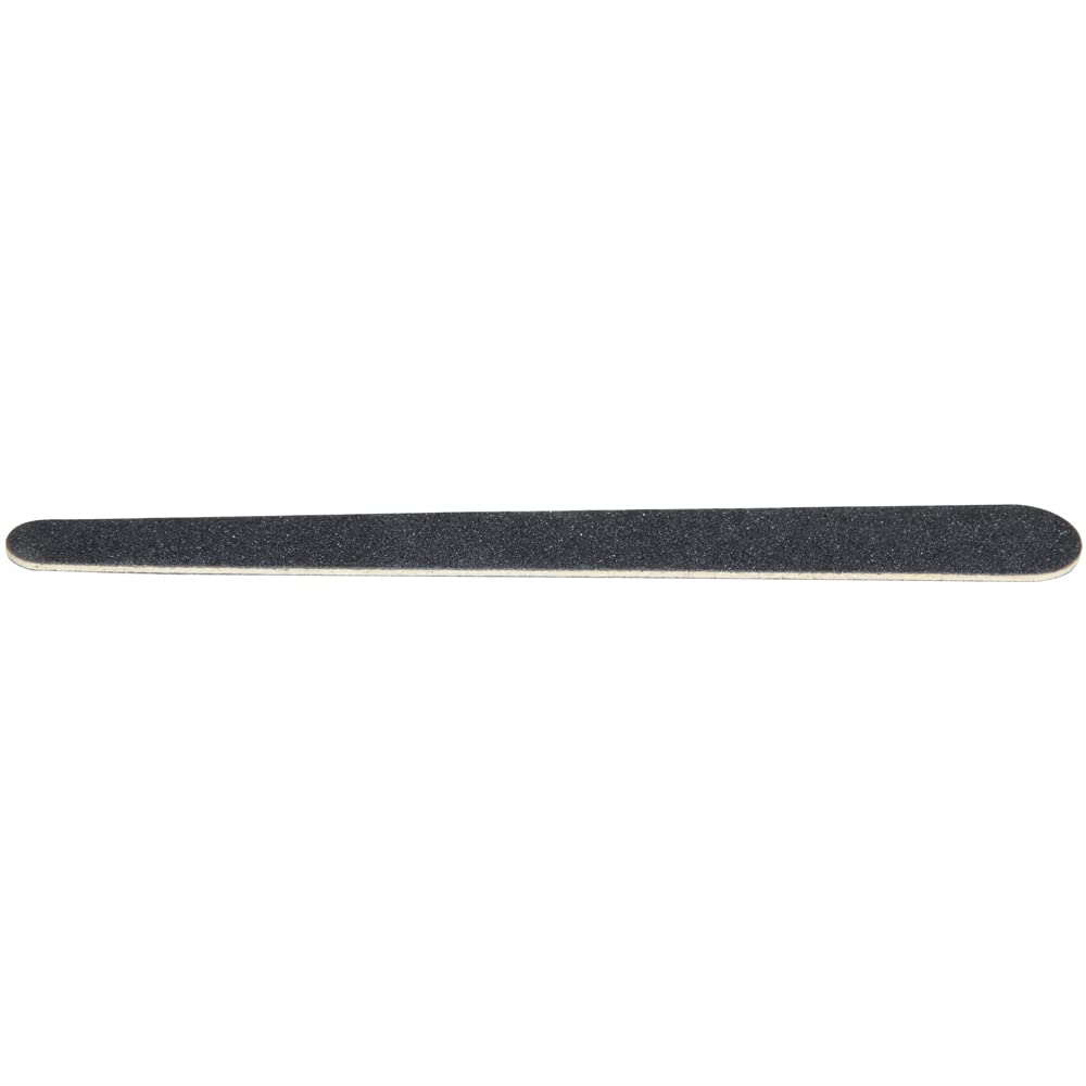 ForPro Professional Collection O-Files Wood Boards, Black, 100/180 Grit, Manicure & Pedicure Nail Files, 6” L x .75“ W, 100-Count