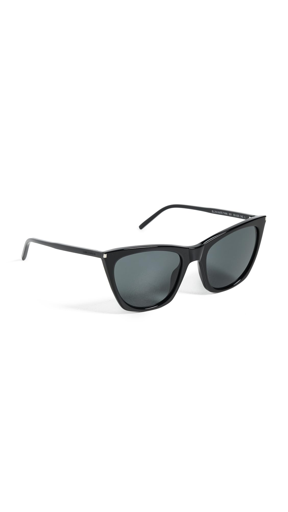 Saint Laurent Women's Kate Thin Sunglasses, Black-Black-Black, One Size