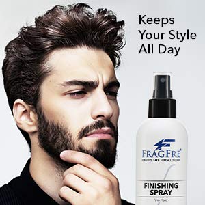 FRAGFRE Hair Finishing Spray Firm Hold 8 oz - Hair Spray for Sensitive Skin - Fragrance Free Hypoallergenic Parabens Free - Holds and Protects Your