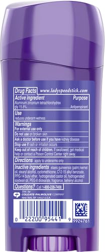 Lady Speed Stick Invisible Dry Antiperspirant & Deodorant, Shower Fresh - Purple 2.3 oz