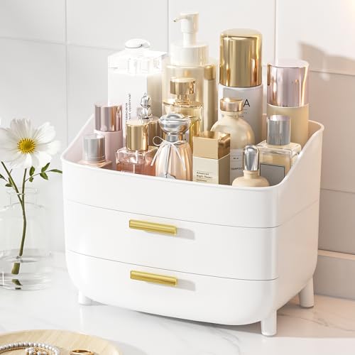 Vtopmart 3-Tier Skincare Makeup Organizer with Drawers, White Beauty and Personal Care Vtopmart Default Title