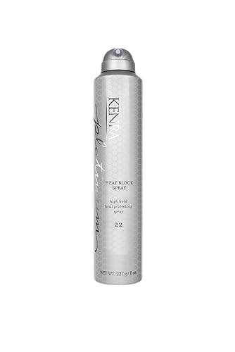 Kenra Professional Platinum Heat Block Spray 22 | Heat Protecting Hairspray | All Hair Types | 8 oz.