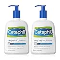 Face Wash by Cetaphil, Daily Facial Cleanser for Combination to Oily Sensitive Skin, 16 Ounce Pack of 2, Gentle Foaming Deep Clean Without Stripping