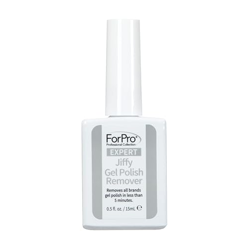ForPro Professional Collection Expert Jiffy Gel Polish Remover, Removes All Brands Gel Polish in Less Than 5 Minutes, Quick & Easy Gel Removal, No