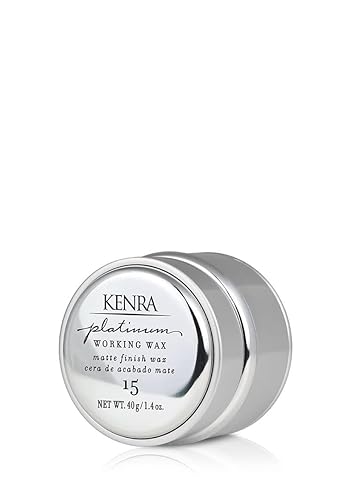 Kenra Professional Platinum Working Wax 15 | Matte Finish Styler | Provides Medium, Flexible Hold | Non-Greasy | Crème-Based Formula To Texturize