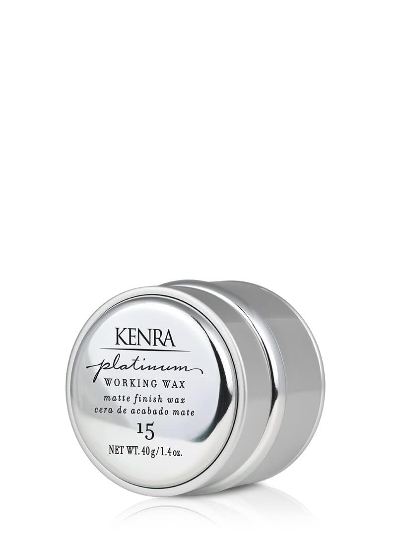Kenra Professional Platinum Working Wax 15 | Matte Finish Styler | Provides Medium, Flexible Hold | Non-Greasy | Crème-Based Formula To Texturize