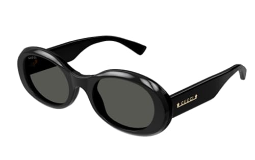 Gucci Grey Oval Ladies Sunglasses GG1587S 001 52