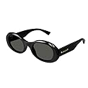 Gucci Grey Oval Ladies Sunglasses GG1587S 001 52