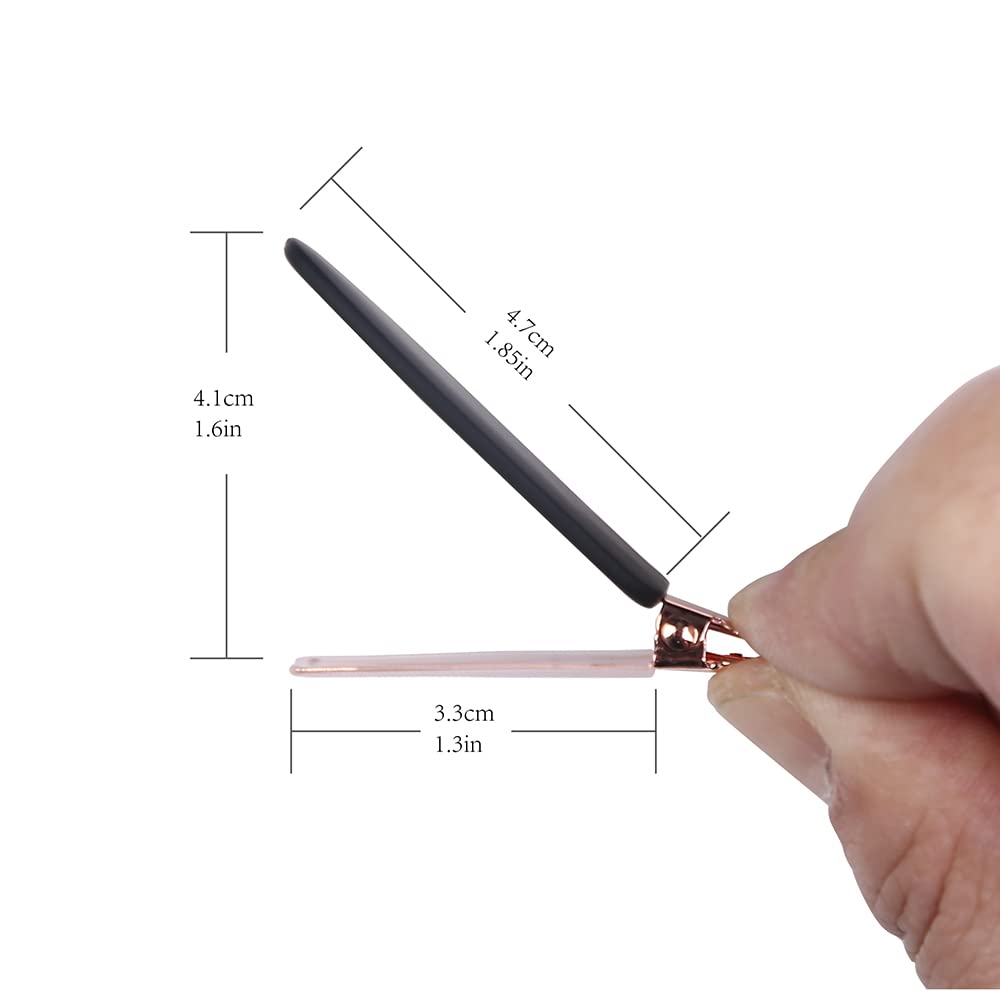 minihope 12 pieces No Bend Hair Clips, No Crease Curl Pin Clips for Makeup Application?2022 style, non-slip.Hair won't get caught between plastic