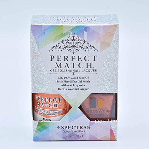 Lechat Perfect Match Gel Polish + Nail Polish Collection Spectra SPMS08 Mars Beauty & Personal Care LECHAT