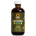 Tropic Isle Living Jamaican Black Castor Oil XX Dark 4 oz - Conditioning Blend for Hair and Scalp Care with a Rich Finish
