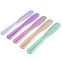 6Pcs Large Plastic Cosmetic Spatula Candy Color Reusable Cosmetic Mask Mixing Spoon Scoops Spatulas Stick Applicator Beauty Spa Makeup Tools