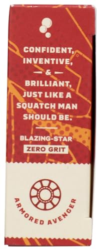 Dr. Squatch All Natural Men's Soap Bar Marvel Stark Cleanse Ironman Limted Edition with Zero Grit Blazing-Star 5oz with Natural Oils